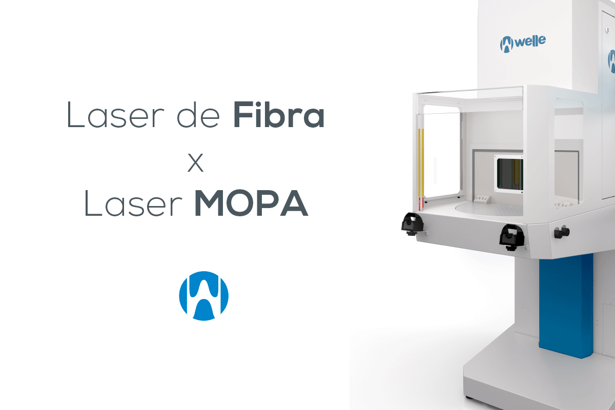 Qual a diferença entre marcar com o laser de fibra e o laser MOPA?